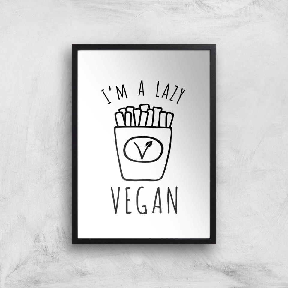 Lazy Vegan Art Print