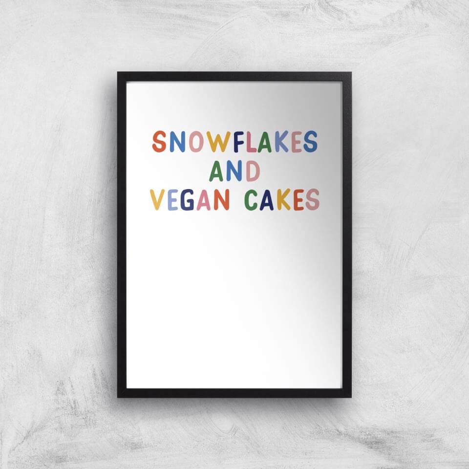 Snowflakes And Vegan Cakes Art Print