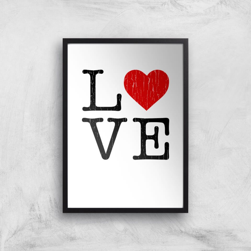 Love Heart Textured Art Print