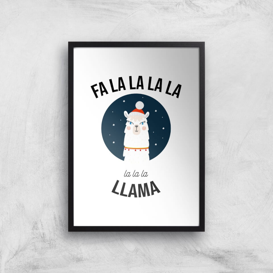 Fa La La La Llama Art Print