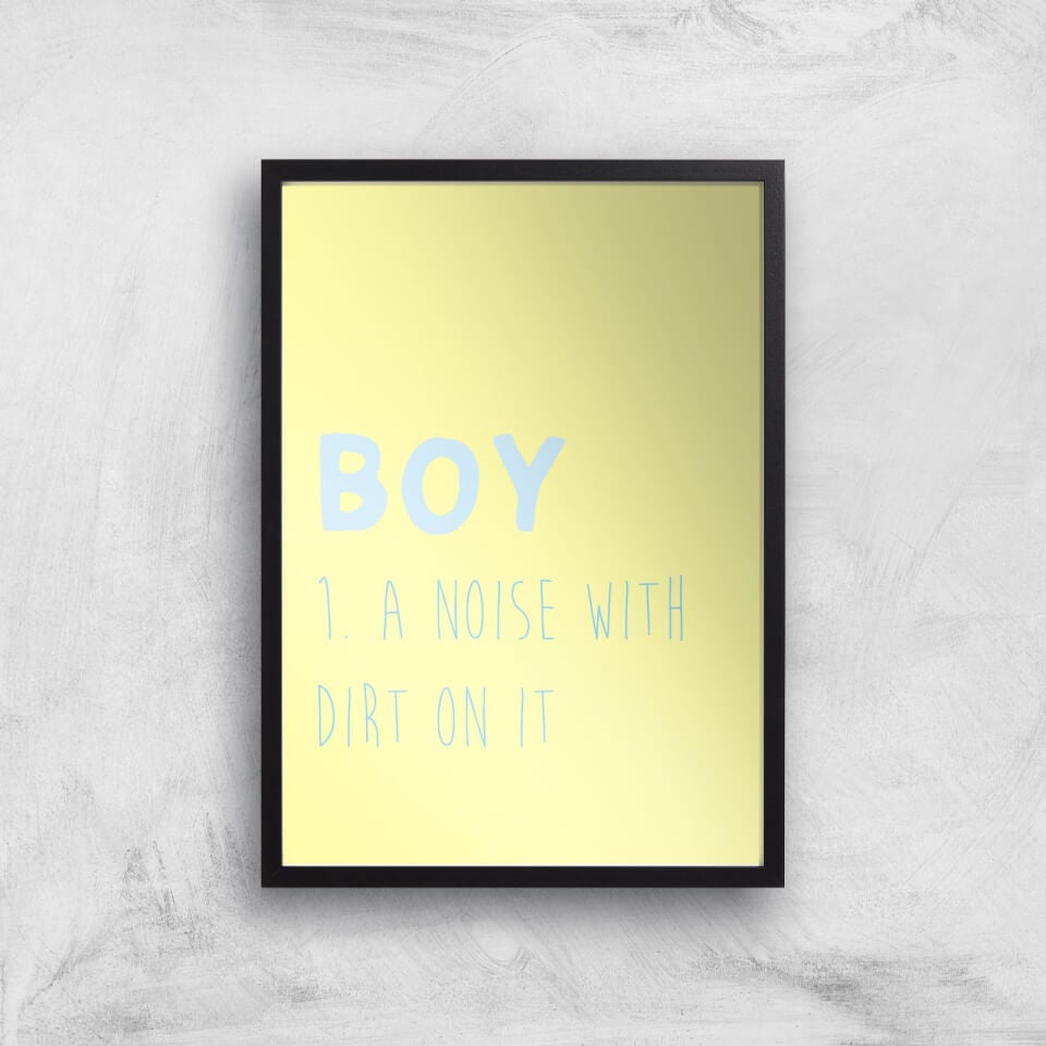 Boy Definition Art Print