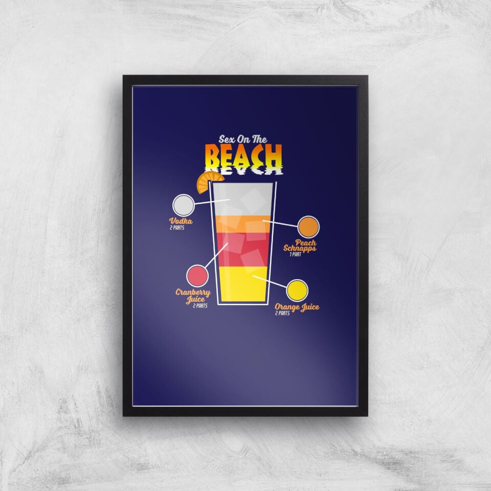 Infographic Sex On The Beach Art Print