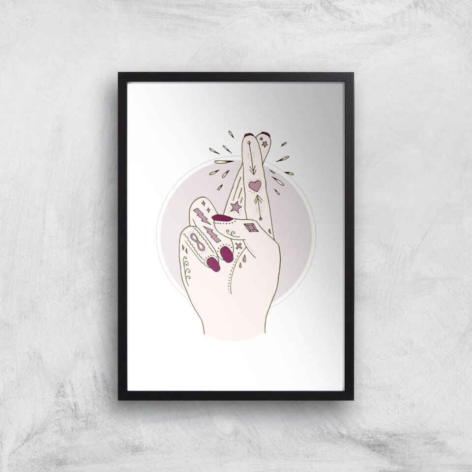 Fingers Crossed Art Print