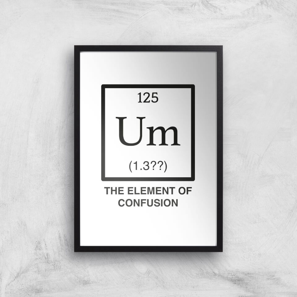 The Element Of Confusion Art Print