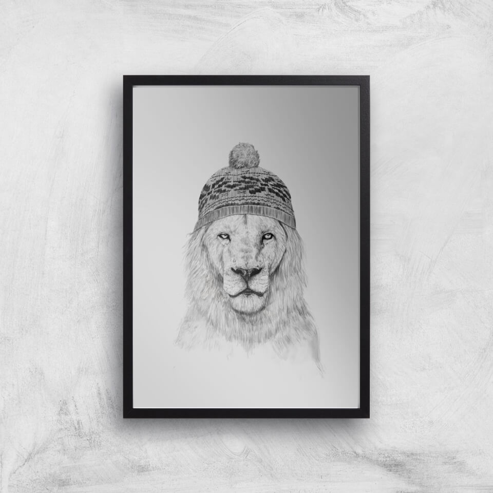 Lion With Hat Art Print