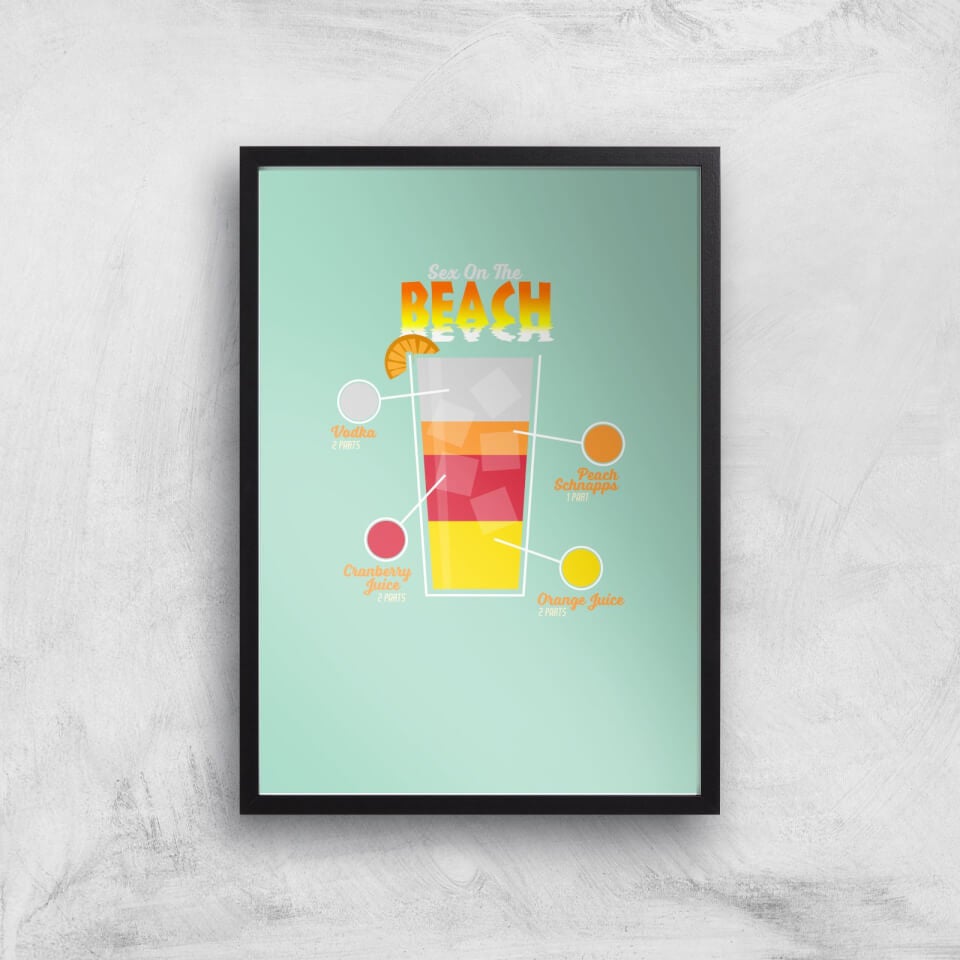 Infographic Sex On The Beach Art Print