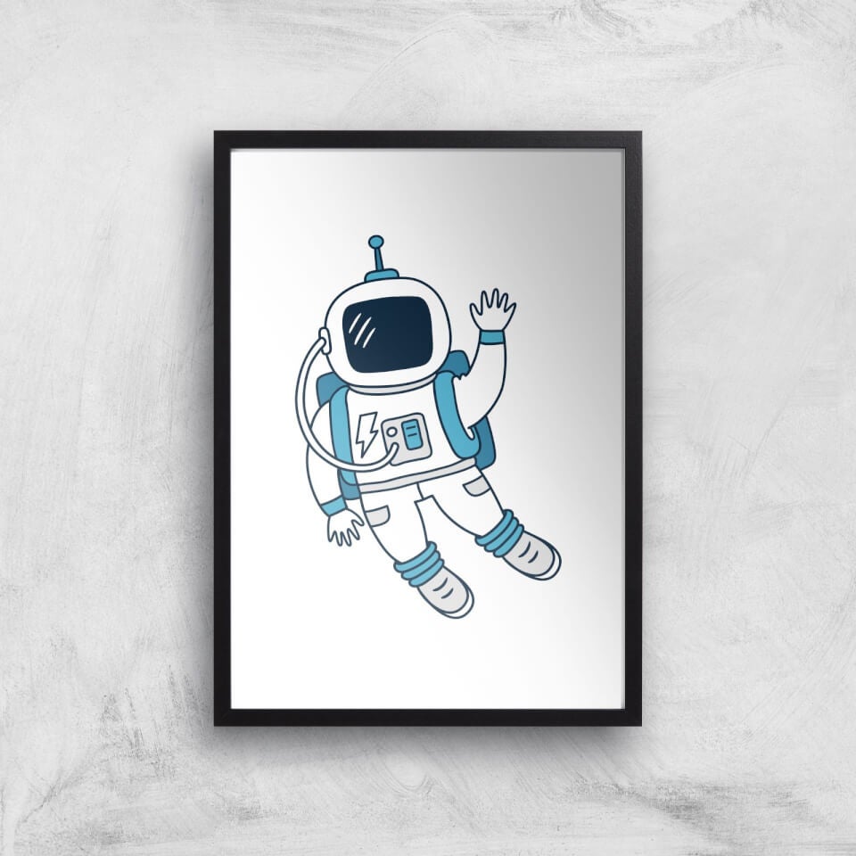 Astronaut Waving Art Print