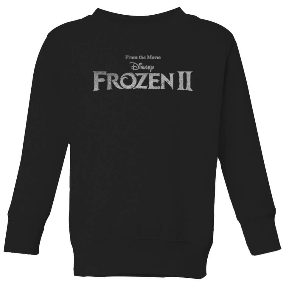 Frozen 2 Title Silver Kids' Sweatshirt - Black