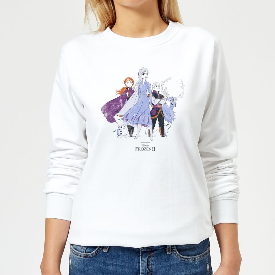 Frozen 2 Group Shot Women's Sweatshirt - White