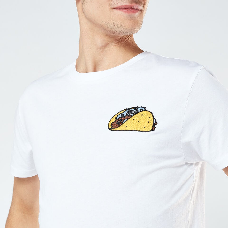 Taco Unisex Embroidered T-Shirt - White