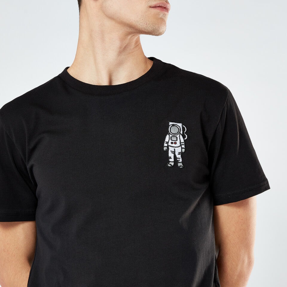 Astronaut Unisex Embroidered T-Shirt - Black
