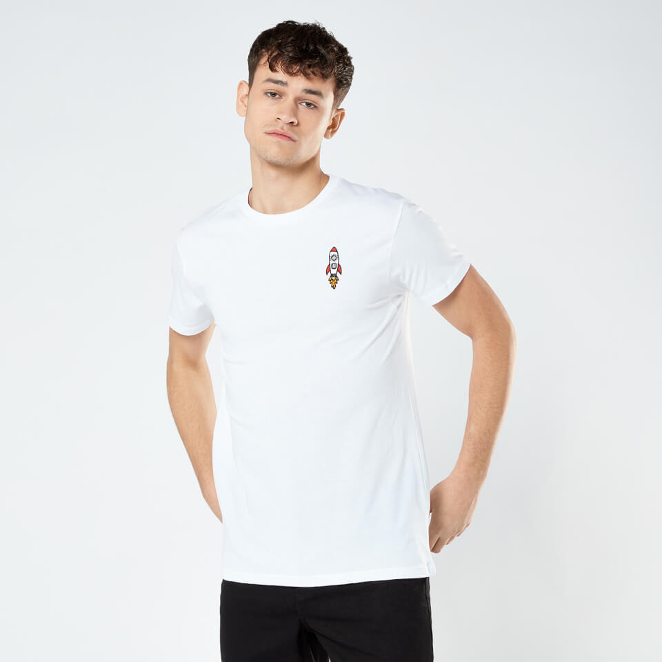 Rocket Unisex Embroidered T-Shirt - White 1