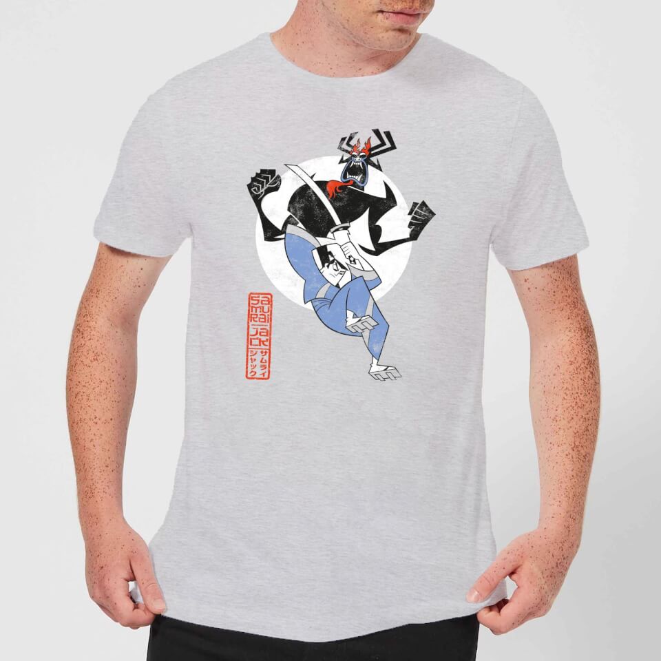 Samurai Jack Eternal Battle Men's T-Shirt - Grey