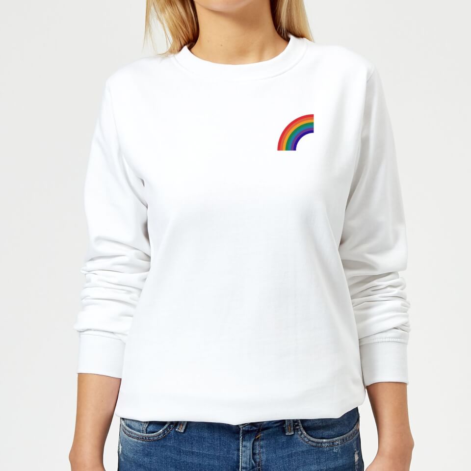 Half Rainbow Women's Sweatshirt - White