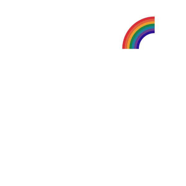 Half Rainbow Women's Sweatshirt - White 0