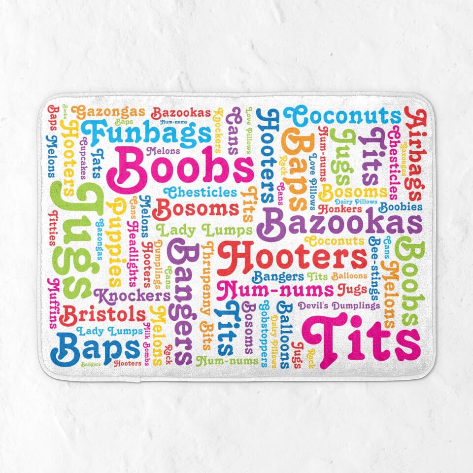 The Many Names Of Boobs Bath Mat