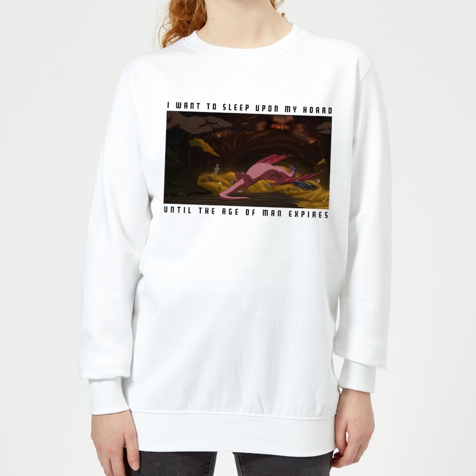 Rick and Morty I Want To Sleep Upon My Hoard Women's Sweatshirt - White