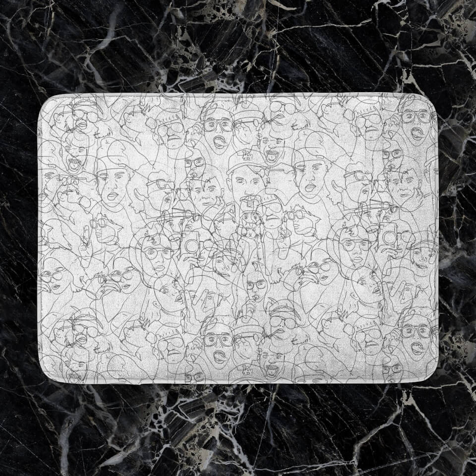 Faces Bath Mat