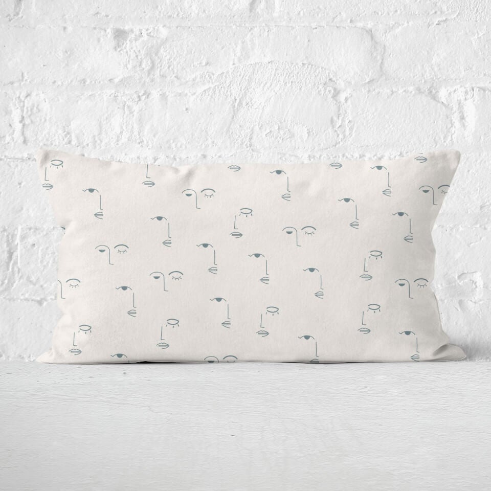 Eyes And Lips Rectangular Cushion