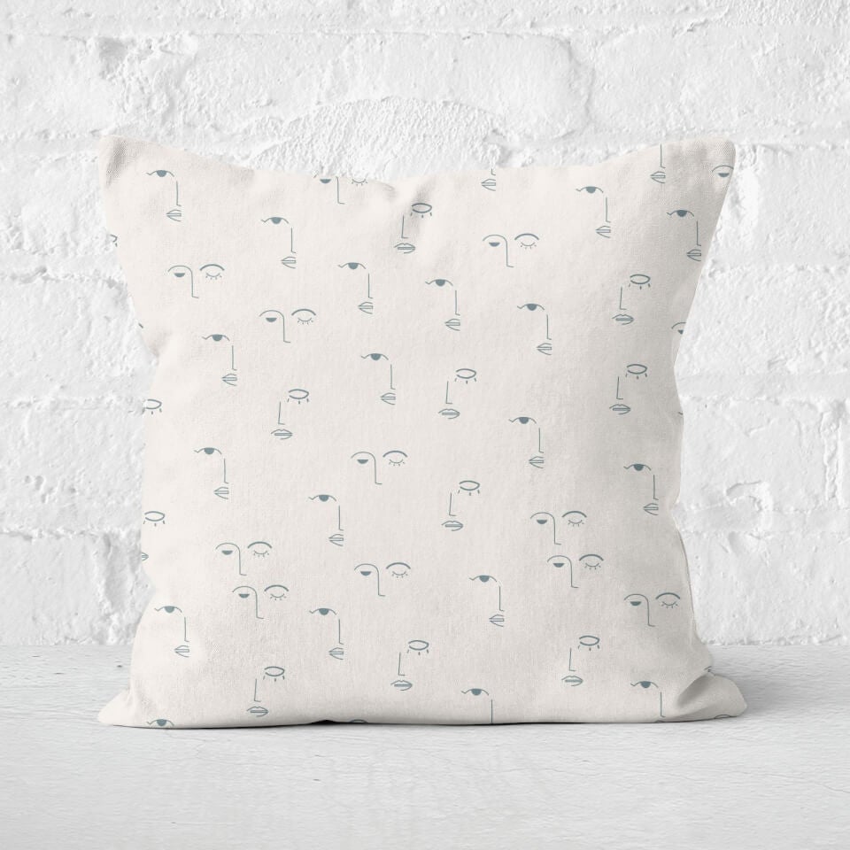 Eyes And Lips Square Cushion