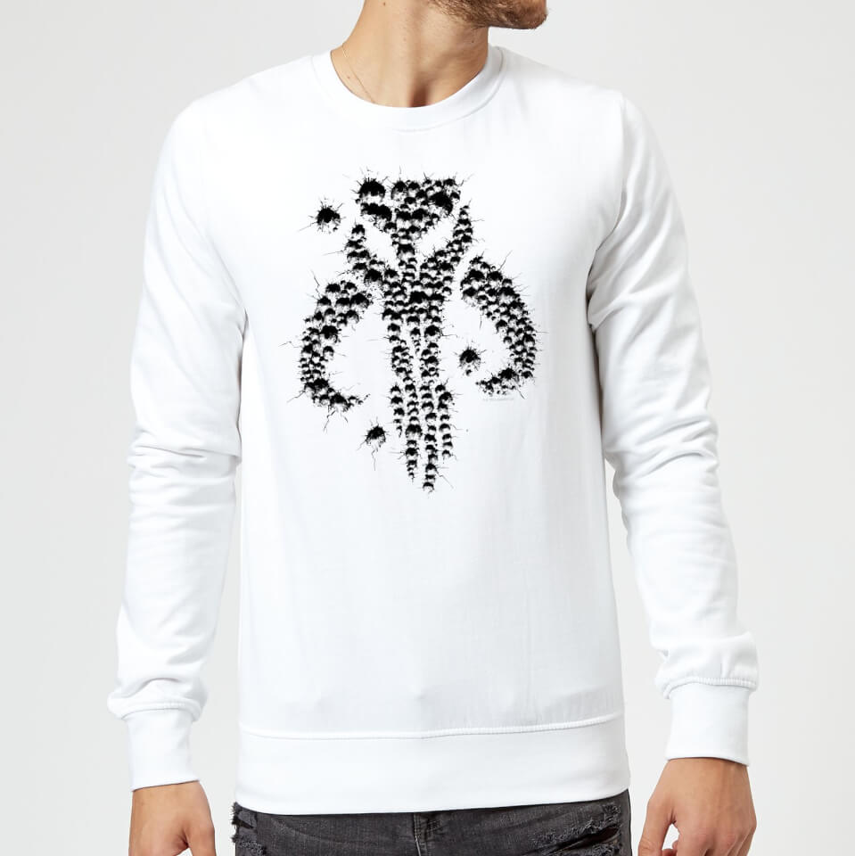 The Mandalorian Blaster Skull Sweatshirt - White