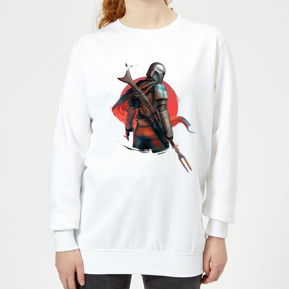 The Mandalorian Blaster Rifles Women's Sweatshirt - White