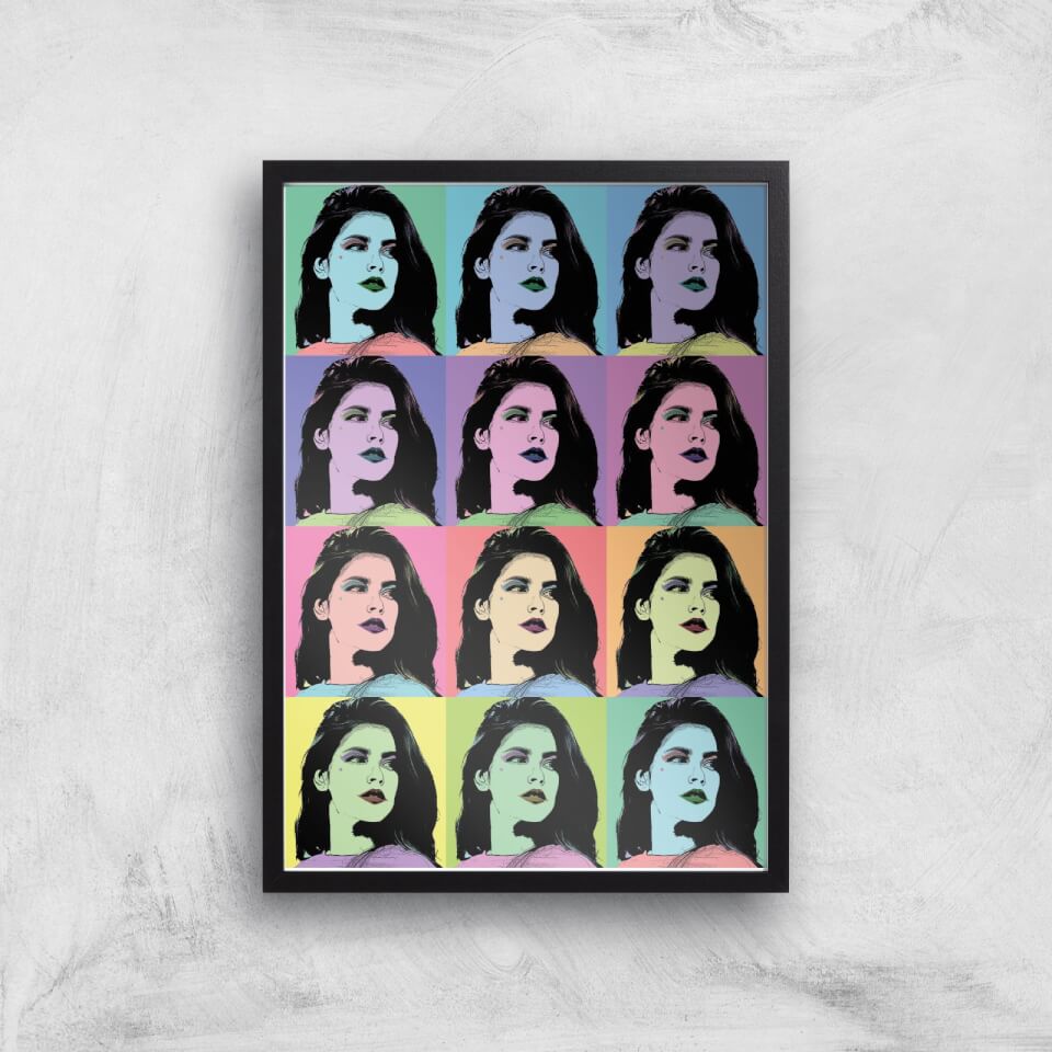 Multi Colour Pop Girl Giclée Art Print