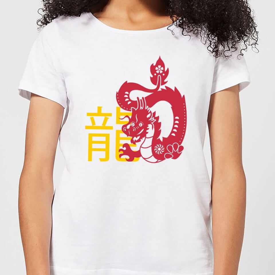 Chinese Zodiac Dragon Women's T-Shirt - White