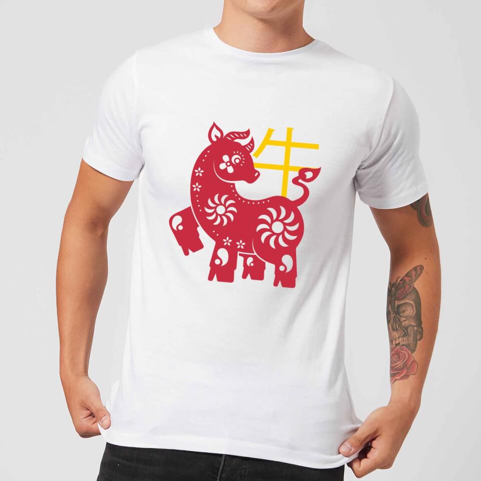 Chinese Zodiac Ox Men's T-Shirt - White