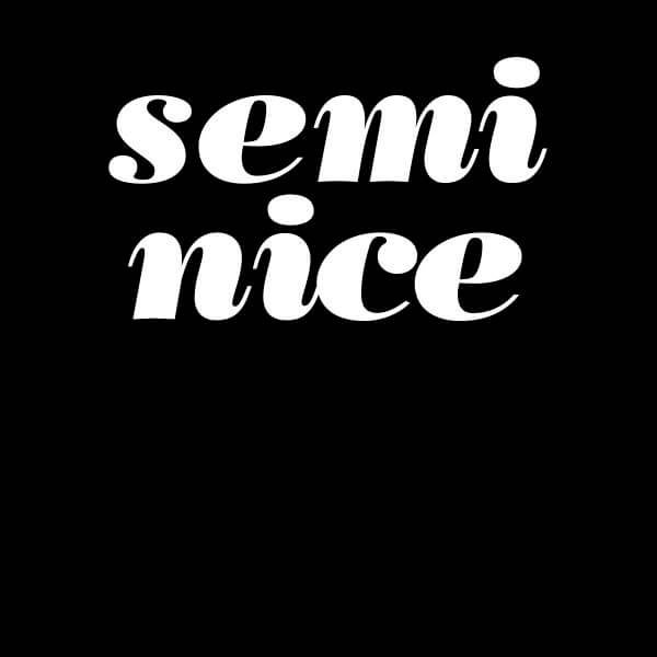 The Motivated Type Semi Nice Women's T-Shirt - Black 0