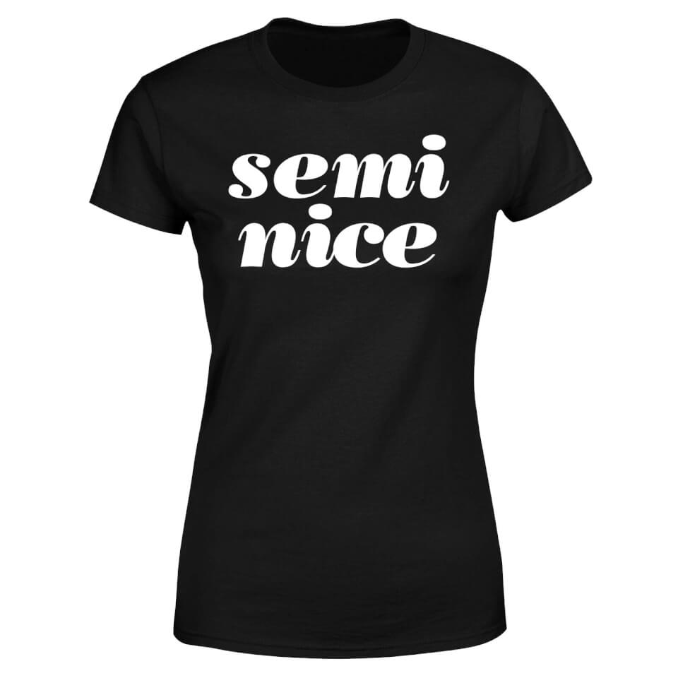 The Motivated Type Semi Nice Women's T-Shirt - Black 3