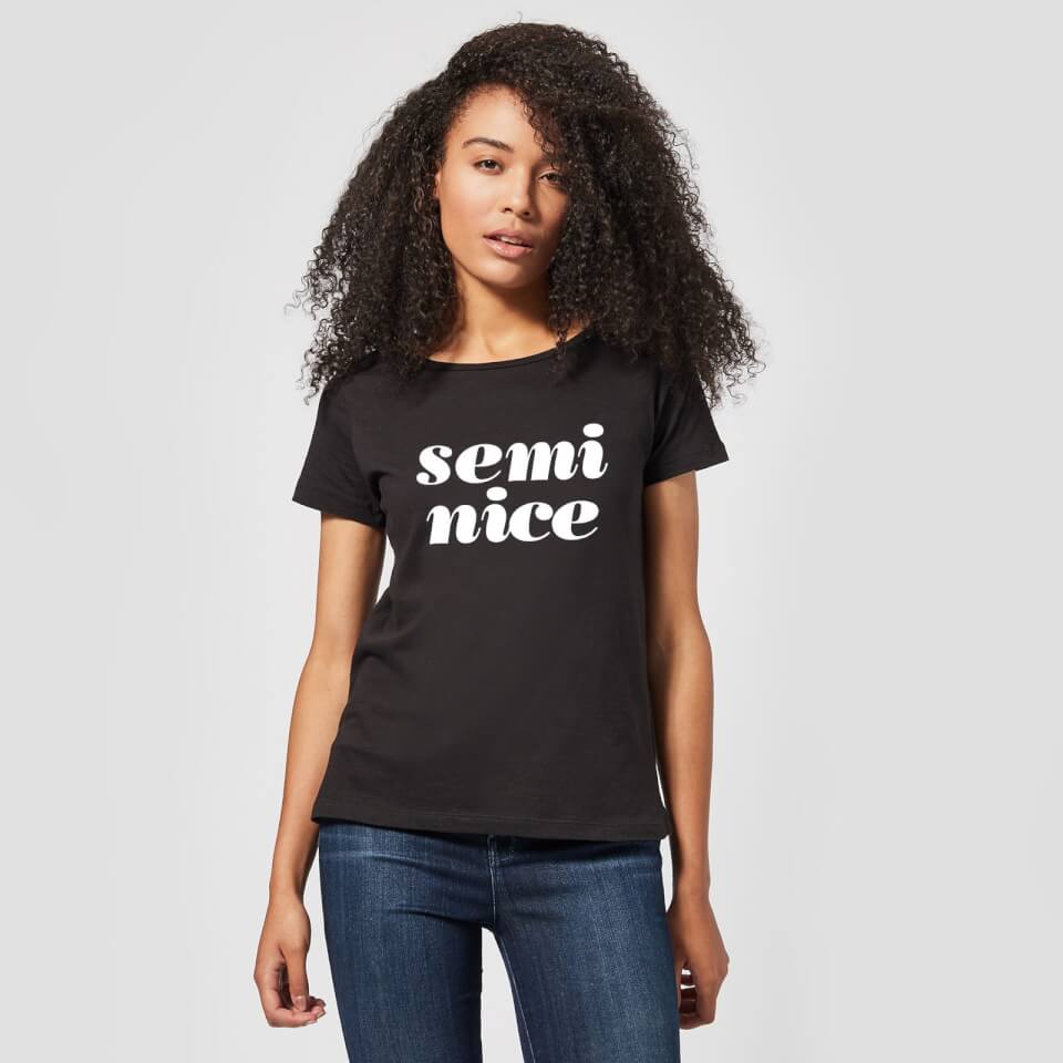 The Motivated Type Semi Nice Women's T-Shirt - Black 1