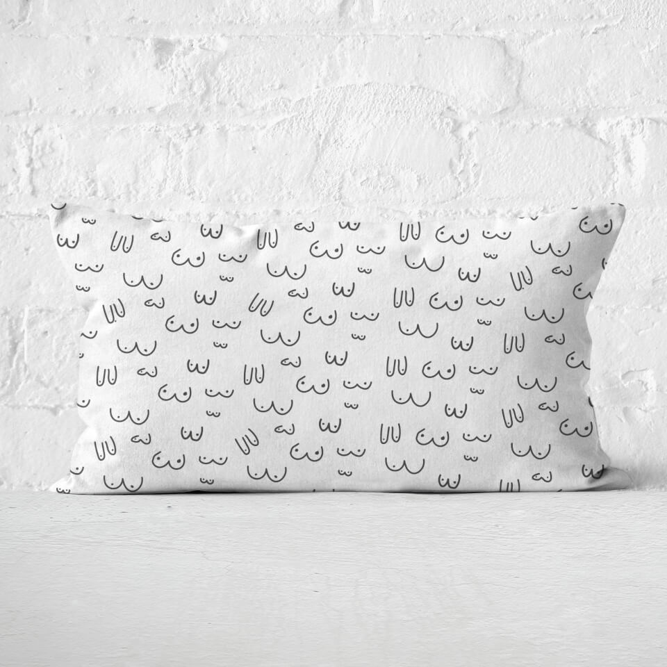 Boob Print Rectangular Cushion