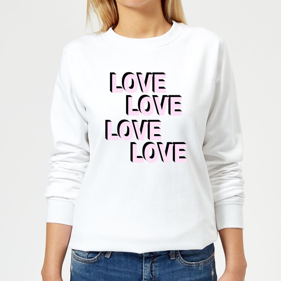 Love Love Love Love Women's Sweatshirt - White