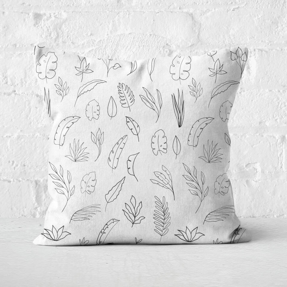Light Florals Square Cushion