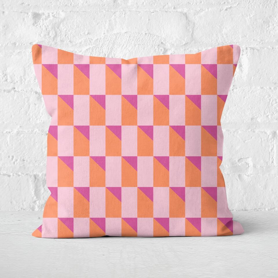 Geometric Square Cushion