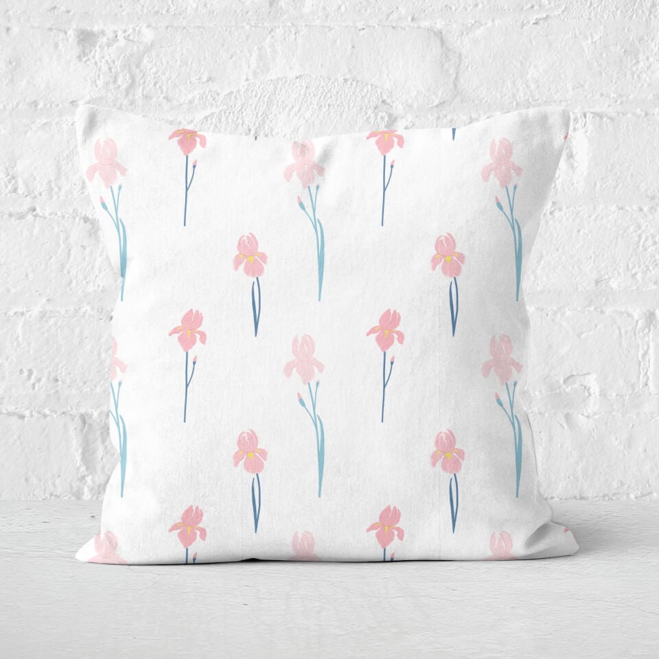 Single Flowers Square Cushion