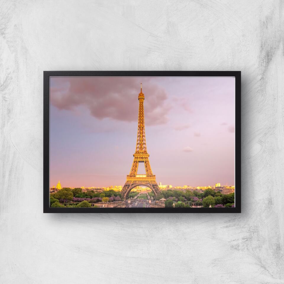 Eiffel Tower At Dusk Giclee Art Print