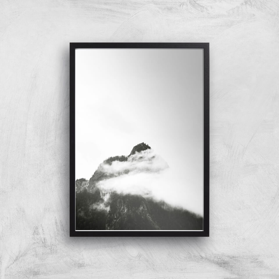 Black & White Mountain Giclee Art Print