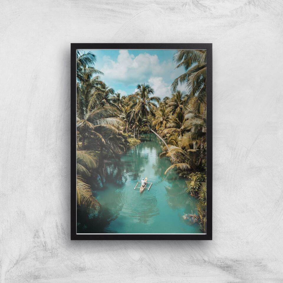 Tropical Canoe Ride Giclee Art Print