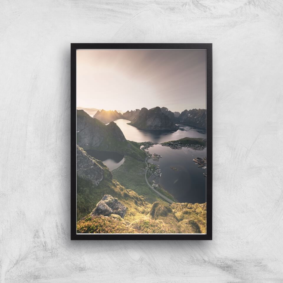 Lakes Amongst Mountains Giclee Art Print