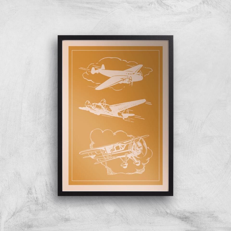 Aeroplane Diagram Giclee Art Print