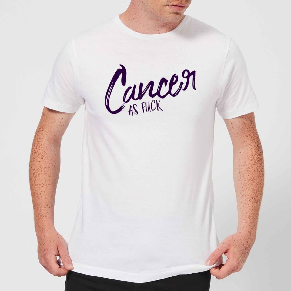 Cancer As Fuck Men's T-Shirt - White