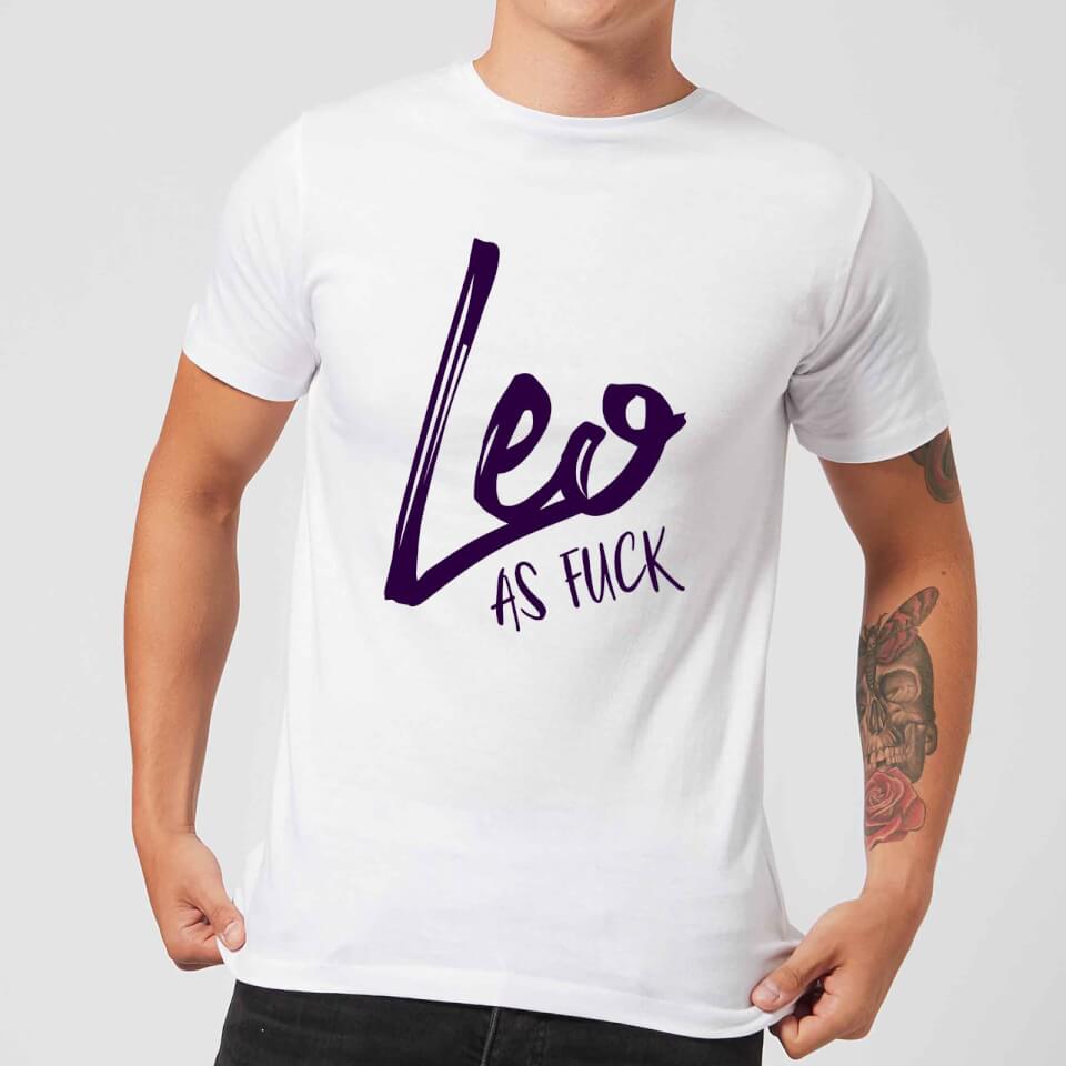 Leo As Fuck Men's T-Shirt - White
