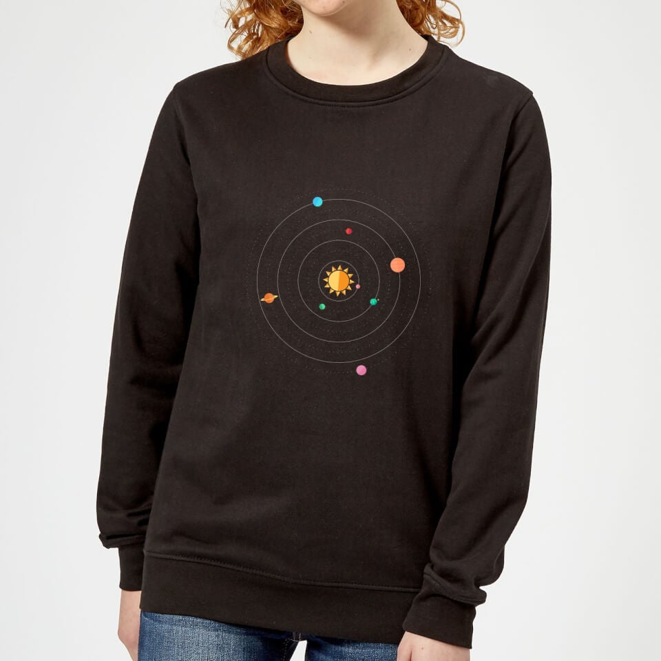 Solar System Women's Sweatshirt - Black