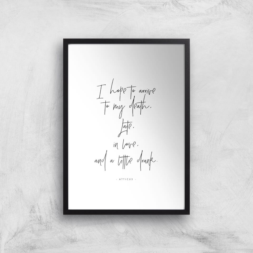 I Hope To Arrive At My Death Giclee Art Print