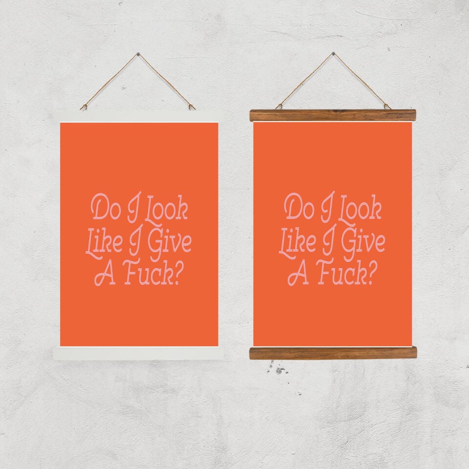 Do I Look Like I Give A Fuck? Giclee Art Print 1
