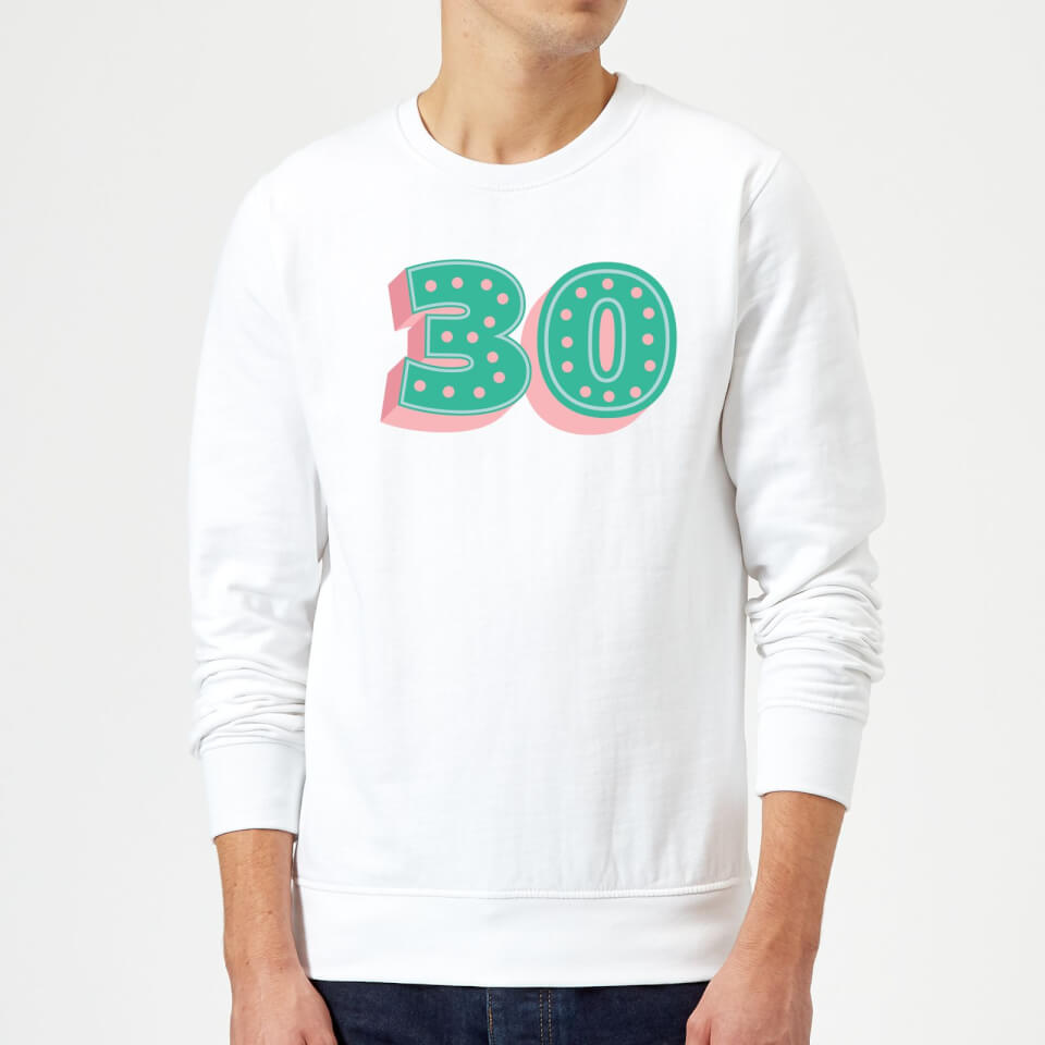 30 Dots Sweatshirt - White