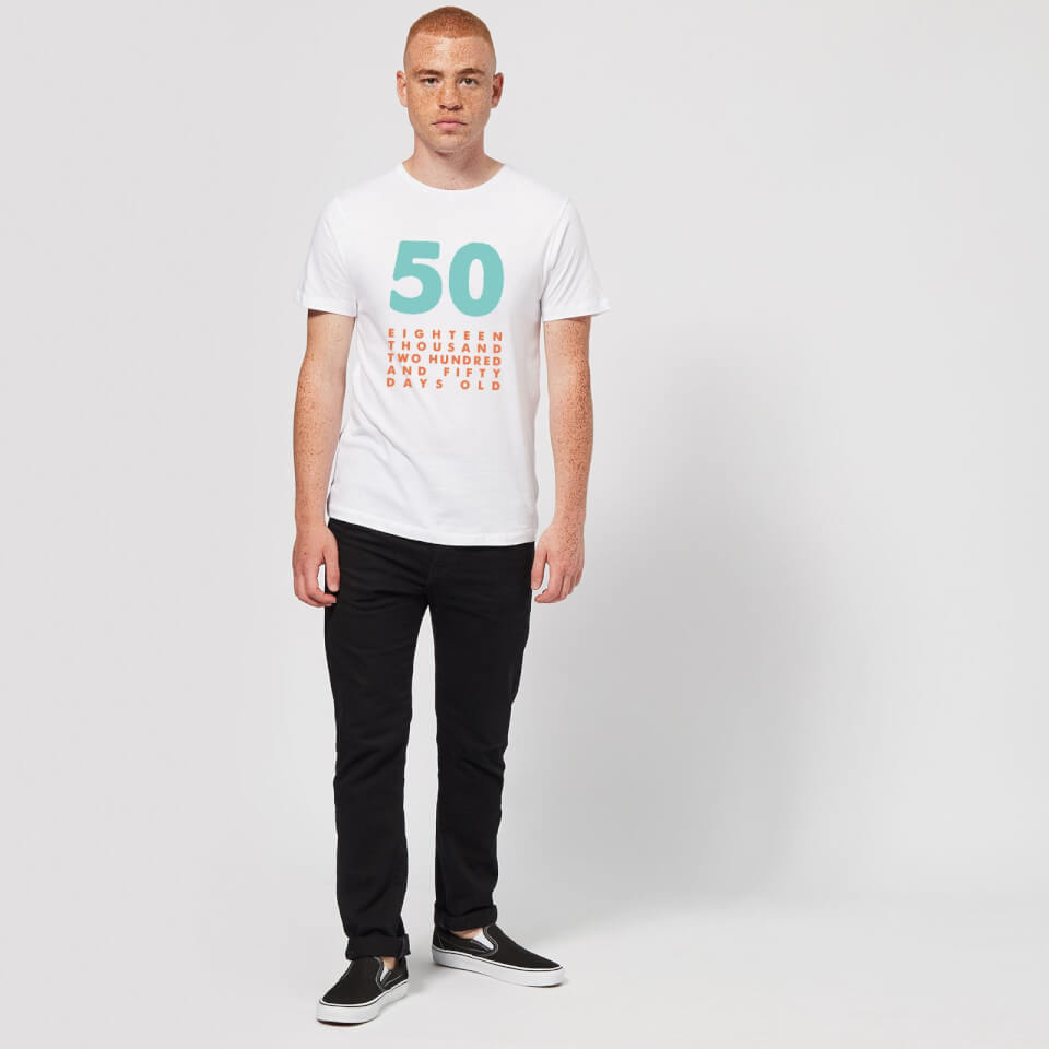 50 Eighteen Thousand Two Hundred And Fifty Days Old Men's T-Shirt - White 1