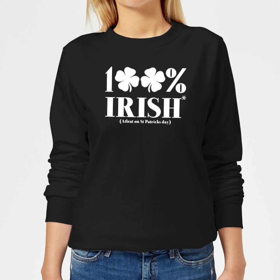 100% Irish* Women's Sweatshirt - Black